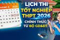 LỊCH THI TỐT NGHIỆP THPT NĂM 2026