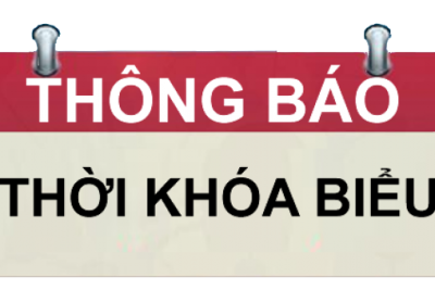 Thời khóa biểu (Áp dụng từ ngày 23-3-2026)